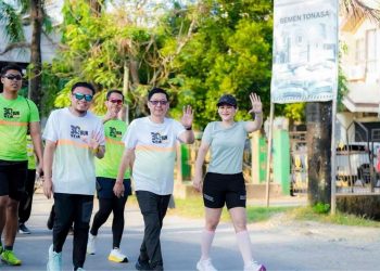 Pentingya Hidup Sehat, Rasak-Afdhal Hadiri Kegiatan Run 30 Tahun STIE 66 Kendari