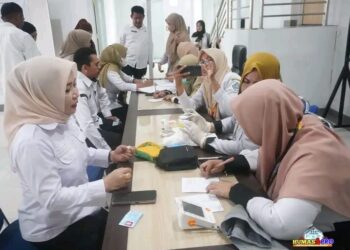 ASN Sekretariat DPRD Kota Kendari Menjalani Pemeriksaan Kesehatan