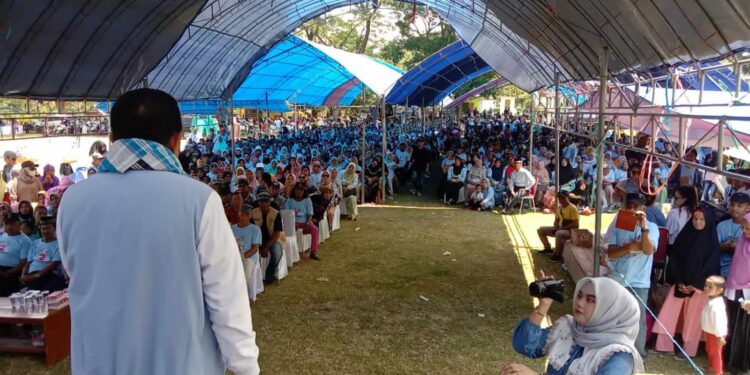 Kampanye di Buton Utara, ASR-Hugua Janjikan Lapangan Kerja, Jembatan dan Jalan Lingkar