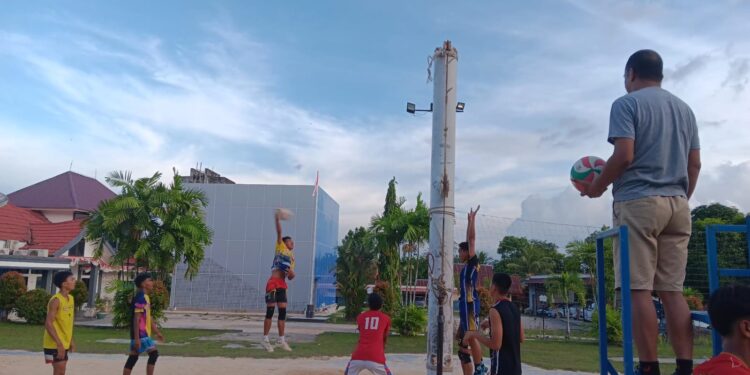 Atlet Bola Voli Putra Sultra Gencar Latihan Persiapan Pra Popnas Zona IV
