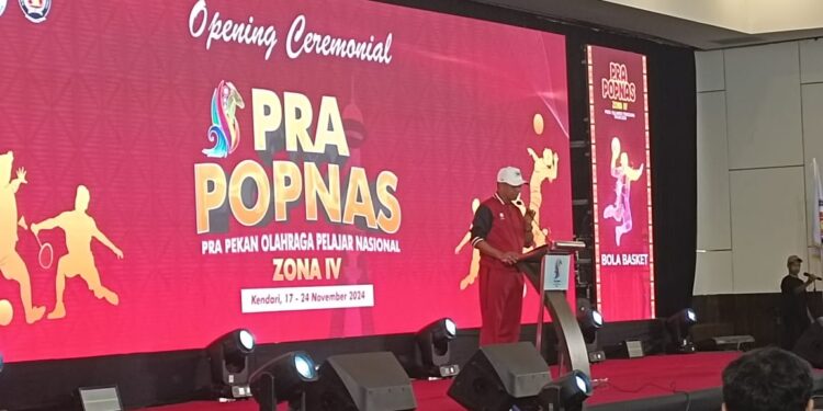 Resmi Dibuka, Kemenpora Harap Pra Popnas Zona IV di Sultra Lahirkan Atlet Muda Berprestasi