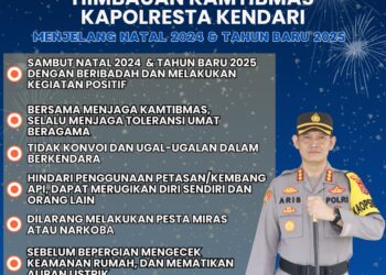 Wujudkan Situasi Kamtibmas, Polresta Kendari Keluarkan Imbauan Jelang Nataru