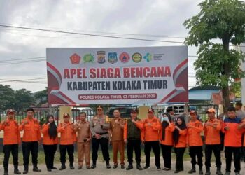 Polres dan Pemda Gelar Apel Siaga Bencana di Koltim