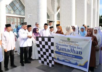 Peserta Kirab dan Tabliq Akbar Sambut Ramadan Resmi Dilepas