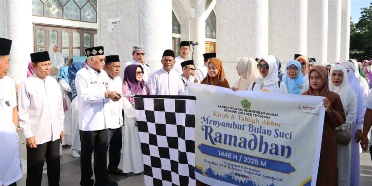 Peserta Kirab dan Tabliq Akbar Sambut Ramadan Resmi Dilepas