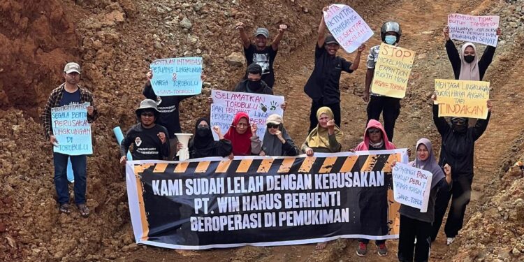 Aliansi Pejuang Lingkungan dan HAM Torobulu di Konsel Tolak PT. WIN