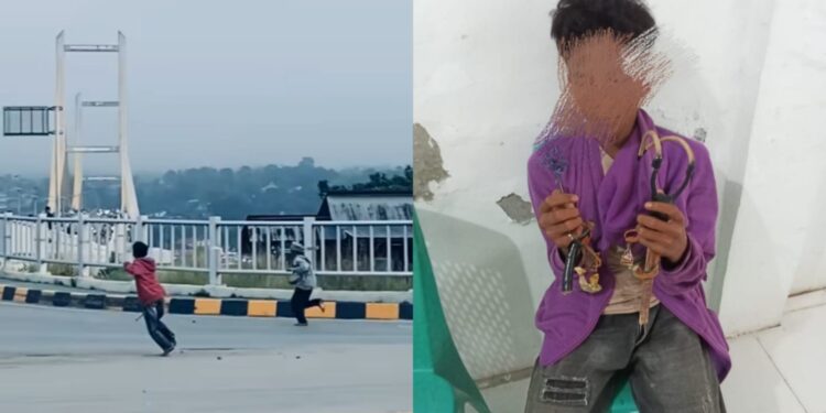 Polisi Amankan Pelaku Penyerangan Gunakan Busur di Jembatan Teluk Kendari