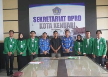 Sekretariat DPRD Kota Kendari Terima Mahasiswa KKP STIMIK CATUR SAKTI