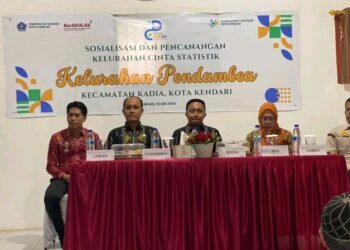 Pondambea Dicanangkan Sebagai Kelurahan Cinta Statistik di Kota Kendari