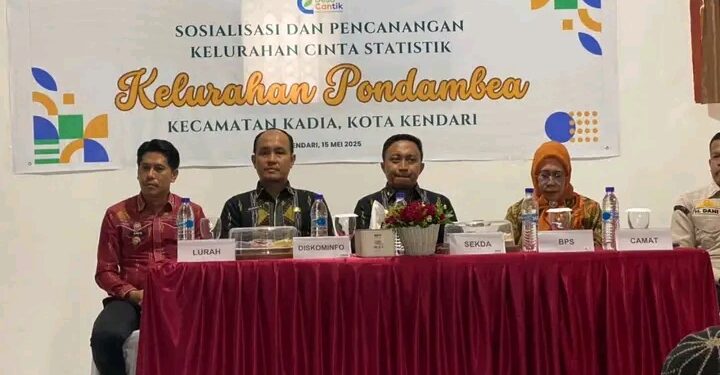 Pondambea Dicanangkan Sebagai Kelurahan Cinta Statistik di Kota Kendari