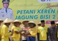 Maksimalkan Program Ketahanan Pangan, Bupati Mubar Launching Petani Keren dan Tanam Jagung Serentak