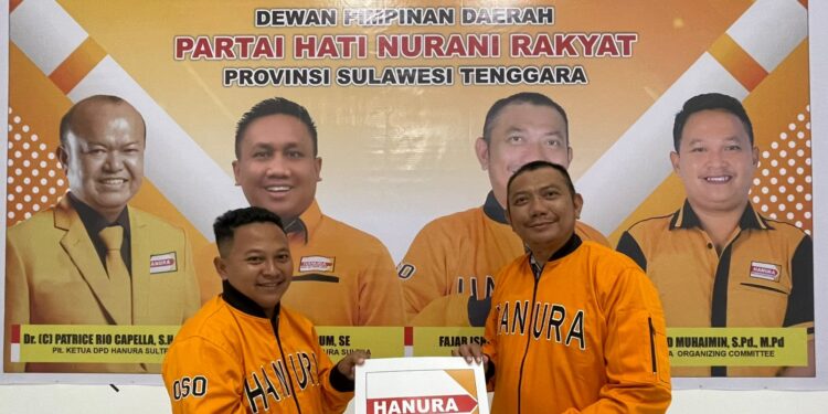Daftar Calon Ketua, Fajar Ishak DJ Siap Wakafkan Diri Bersarkan Partai Hanura di Sultra