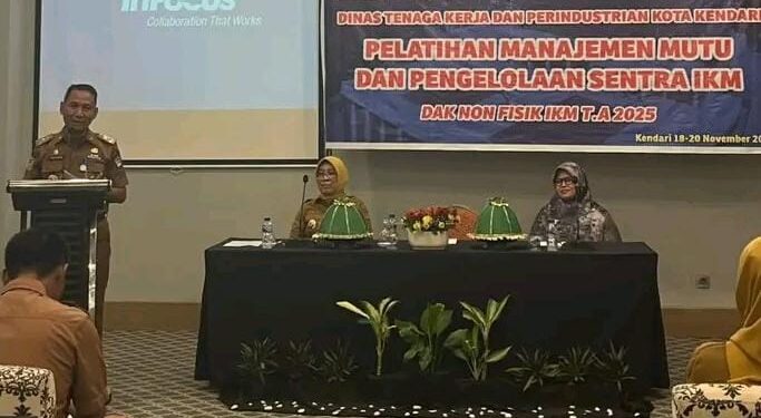 Pemkot Kendari Gelar Pelatihan Manajemen Mutu Untuk Perkuat Sentra IKM