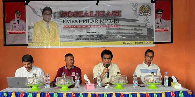 Sosialisasi di Baruga, Ridwan Bae : Empat Pilar Penting Diterapkan Dalam Kehidupan Sehari-hari