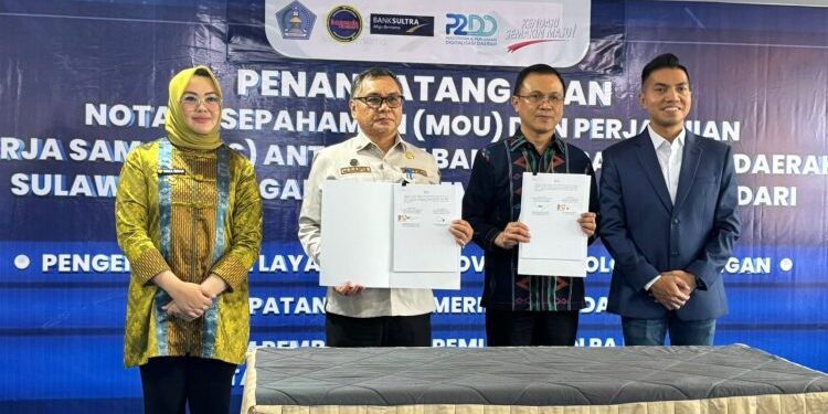 Wali Kota Kendari Teken MoU Alat Perekman Pajak, Bank Sultra Ditetapkan Jadi Bank RKUD