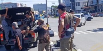 Dinas Sosial Kota Kendari Tertibkan Aktivitas Masyarakat di Lampu Merah