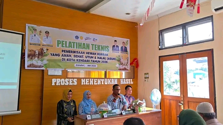 Pemkot Kendari Gelar Pelatihan Pemeriksaan dan Pengawasan Hewan Kurban Jelang Iduladha