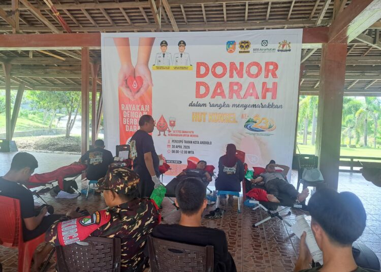 Semarakkan HUT Konsel ke-23, Aksi Donor Darah Berhasil Kumpulkan 42 Kantong