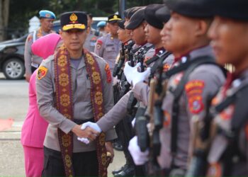 Polda Sultra Sambut Kedatangan Kapolda Baru Irjen Pol. Dr. Himawan Bayu Aji
