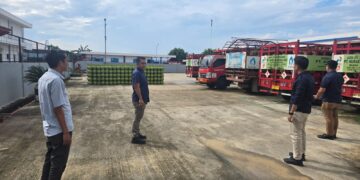 Pastikan Stok Aman, Ditreskrimsus Polda Sultra Cek Distribusi Gas LPG 3 Kg di SPBE Kendari