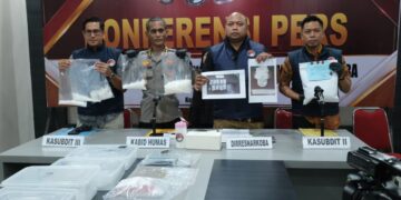 Polda Sultra Gagalkan Peredaran Sabu 3 Kg