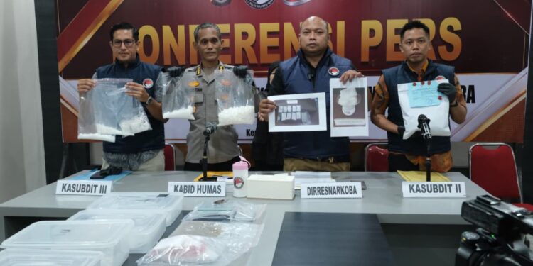 Polda Sultra Gagalkan Peredaran Sabu 3 Kg