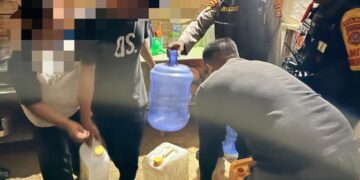 45 Liter Miras Tradisional Disita Polisi dalam Patroli Pekat Anoa 2026
