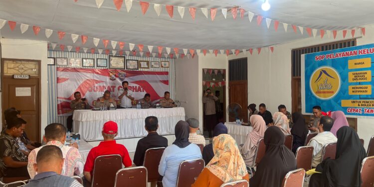 Jumat Curhat Polda Sultra di Kelurahan Mokoau, Warga Keluhkan Kamtibmas dan Knalpot Brong