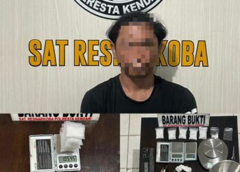 Polisi Bekuk Pengedar Sabu di Jalan Salangga Kendari