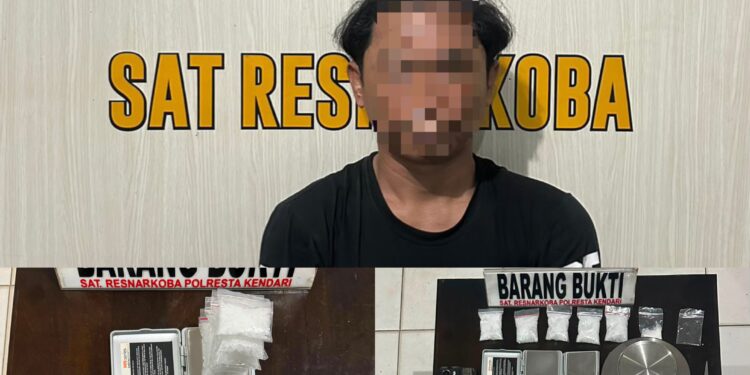 Polisi Bekuk Pengedar Sabu di Jalan Salangga Kendari
