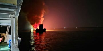 Kapal Rute Jakarta Morowali Muat Alat Terbakar, Satu Orang Meninggal Dunia