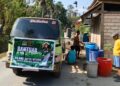 Gilang Satya Witama Berikan Air Bersih Gratis di Kelurahan Nambo, Abeli dan Andounohu