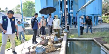 Pastikan Ketersediaan Air, Wali Kota Kendari Cek Debit Air Intake Anggoeya
